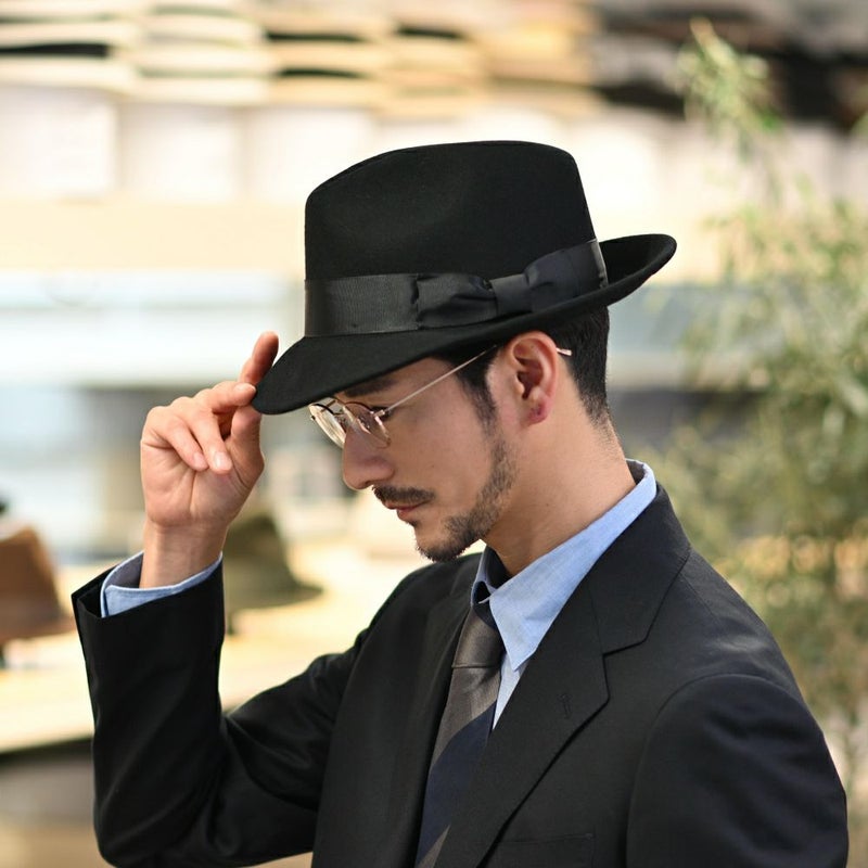 ビガリのフェルトハット ANDY（アンディ）ブラック