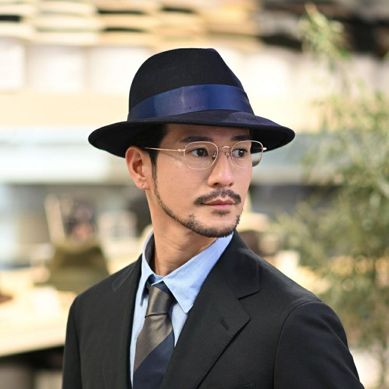 ビガリのフェルトハット ANDY（アンディ）ネイビー