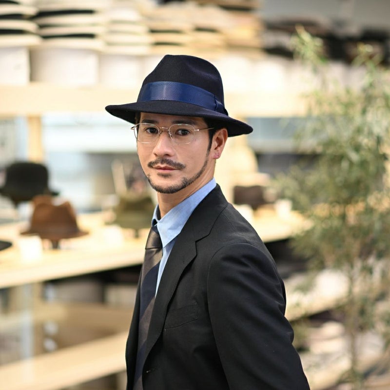 ビガリのフェルトハット ANDY（アンディ）ネイビー