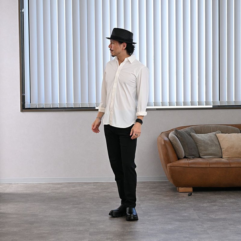 ビガリのパナマハット BOSTON（ボストン）ブラックのモデル写真