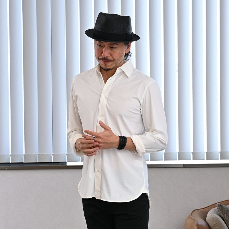 ビガリのパナマハット BOSTON（ボストン）ブラックのモデル写真