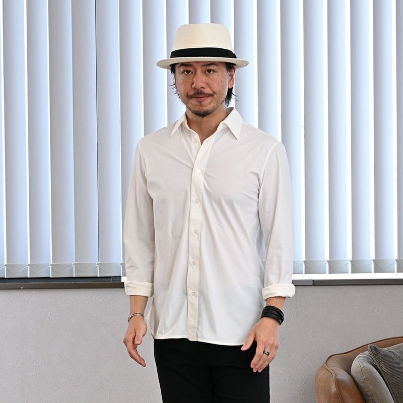 ビガリのパナマハット BOSTON（ボストン）ホワイトのモデル写真