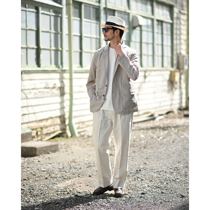 ビガリのパナマハット QUICKSTEP PANAMA（クイックステップ パナマ）ホワイトのモデル写真