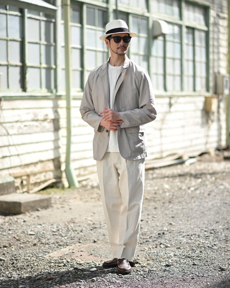 ビガリのパナマハット QUICKSTEP PANAMA（クイックステップ パナマ）ホワイトのモデル写真