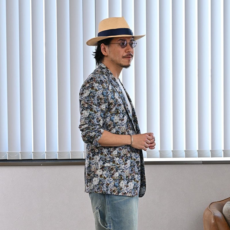 ビガリのパナマハット SANTORINI（サントリーニ）ベージュのモデル写真