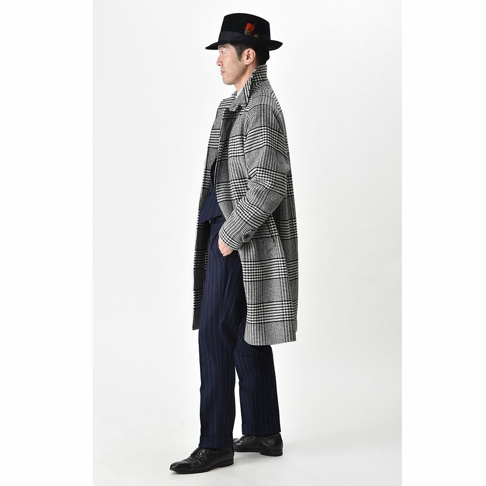 【超美品】ラスランバジンスキー Gambler Hat ファーフェルト ハット ノックス フェルトハット Rabbit Fur Fedora Hat（ラビットファー