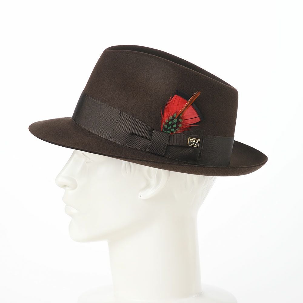 ノックス フェルトハット Rabbit Fur Fedora Hat（ラビットファー