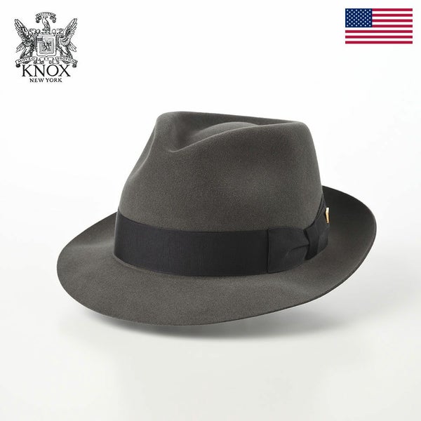Rabbit Fur Fedora Hat（ラビットファー フェドラハット）KMC ダークグレー