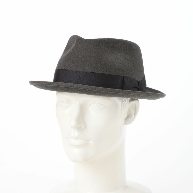 ノックスのフェルトハット Rabbit Fur Trilby Hat（ラビットファー トリルビーハット）KPK ダークグレー