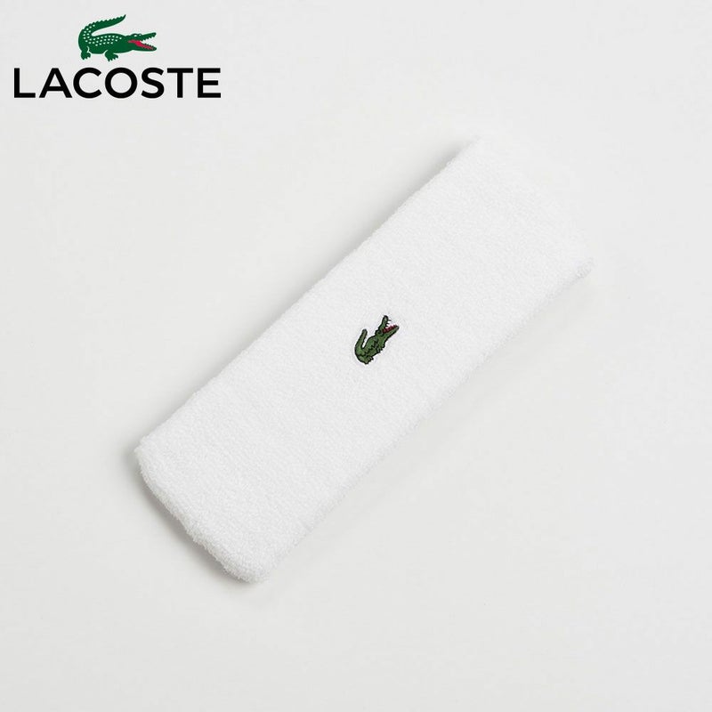 ラコステのヘアバンド COOL MAX HAIR BAND（クールマックス ヘアバンド）L7070 ホワイト