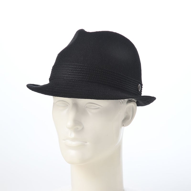 ステットソンの布帛ソフトハット MANISH THERMO KNIT（マニッシュ サーモ ニット）SE105 ブラック