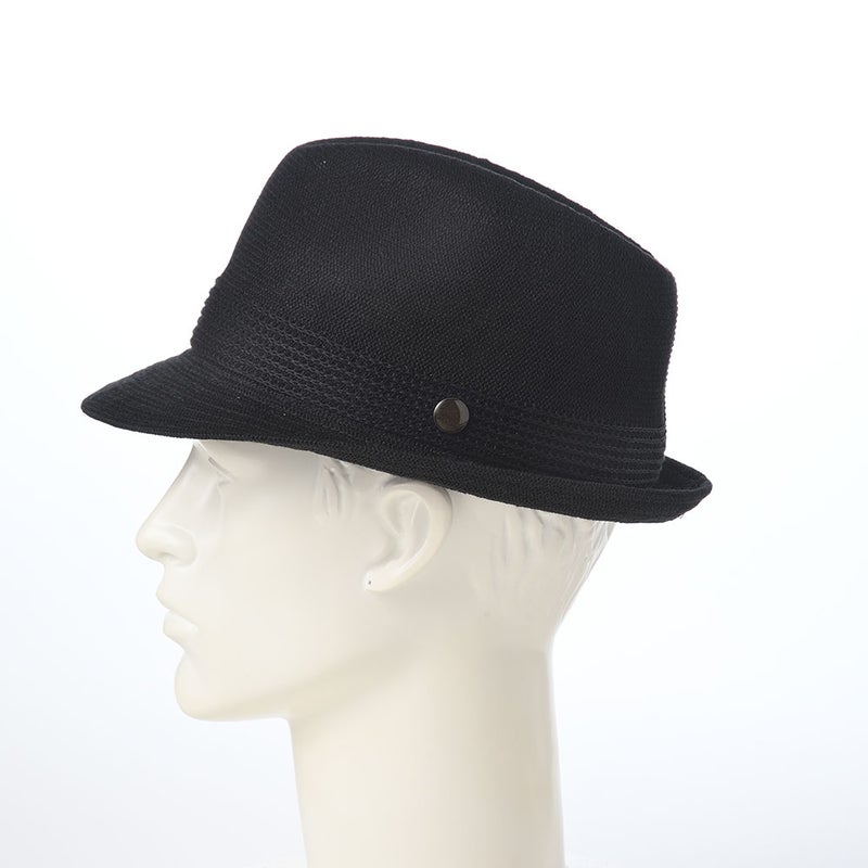ステットソンの布帛ソフトハット MANISH THERMO KNIT（マニッシュ サーモ ニット）SE105 ブラック