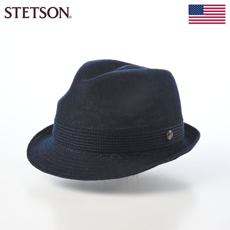 ステットソンの布帛ソフトハット MANISH THERMO KNIT（マニッシュ サーモ ニット）SE105 ネイビー