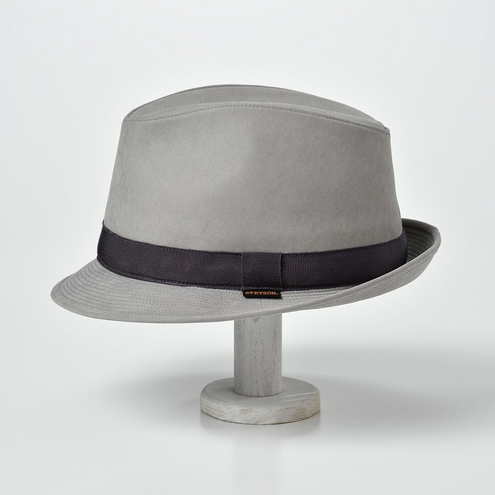 STETSON ステットソン ハット USA グレーカラー ステットソン】1950's STETSON ホンブルグ・ブラック 59cm