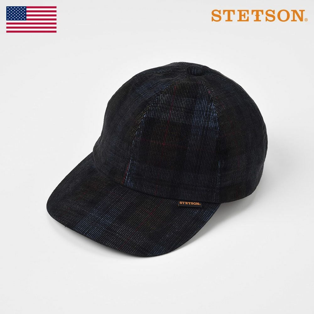 CHECK CORDUROY CAP（チェックコーデュロイキャップ）SE491 ネイビー