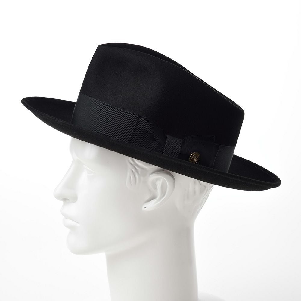 ステットソン フェルトハット NEW YORK(ニューヨーク)ST120 ブラック ステットソン フェルトハット NEW YORK(ニューヨーク)ST120 ブラック