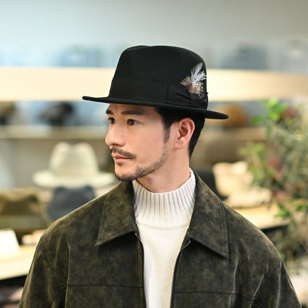 CRUSHABLE WOOL HAT（クラッシャブルウールハット）SE217 ブラック