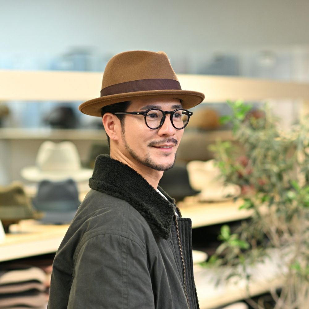 STETSON キャメル ウールハット 新品未使用 ステットソン フェルトハット CRUSHABLE WOOL HAT（クラッシャブル