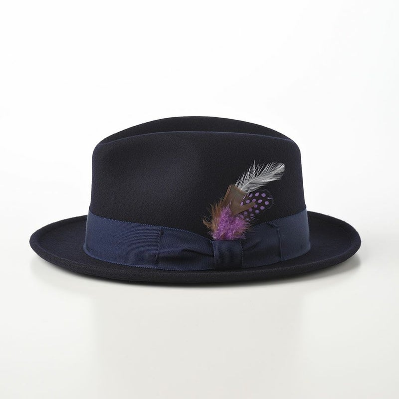 ステットソンのフェルトハット CRUSHABLE WOOL HAT（クラッシャブルウールハット）SE217 ネイビー