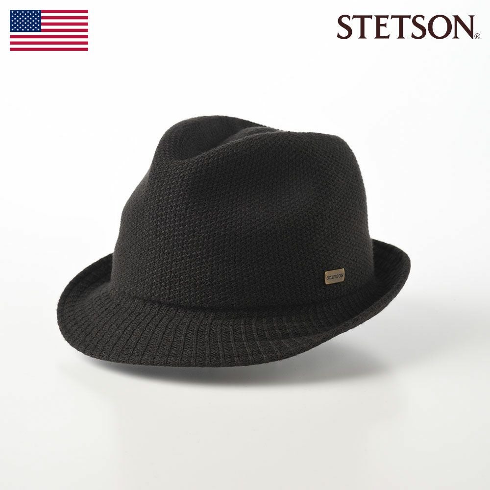 STETSON ウールハット 黒 ステットソン 布帛ソフトハット THERMO HAT（サーモハット）SE149