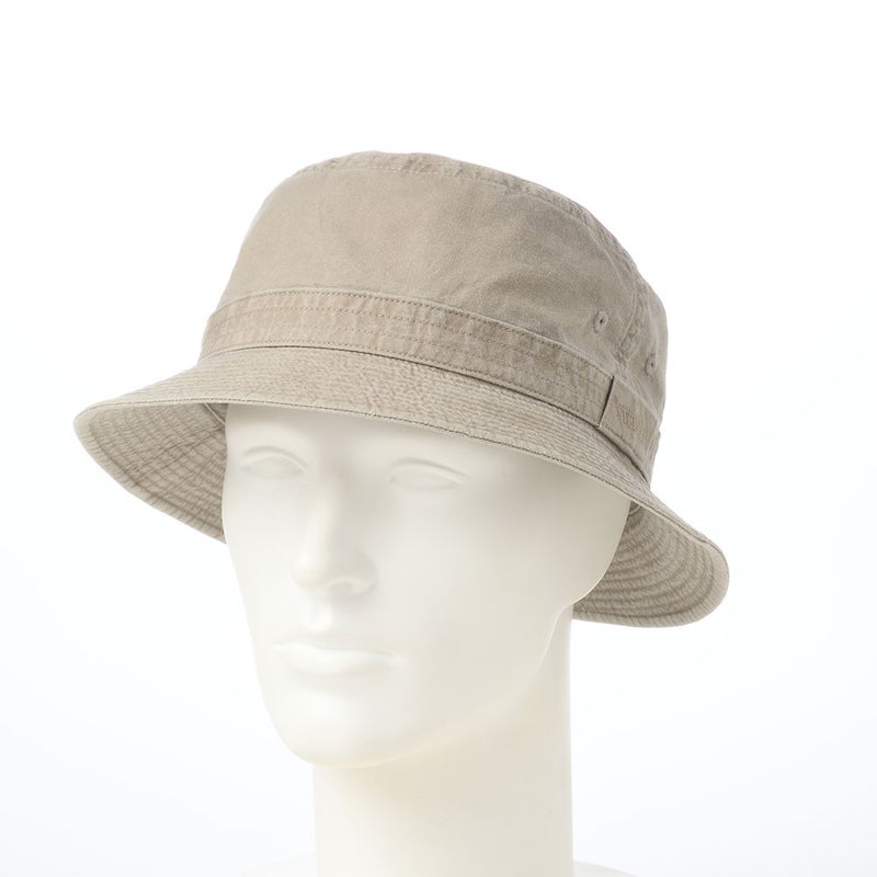 ステットソンの布帛ソフトハット COTTON OVERDYE WASHED HAT（コットンオーバーダイウォッシュドハット）SE076 ベージュ