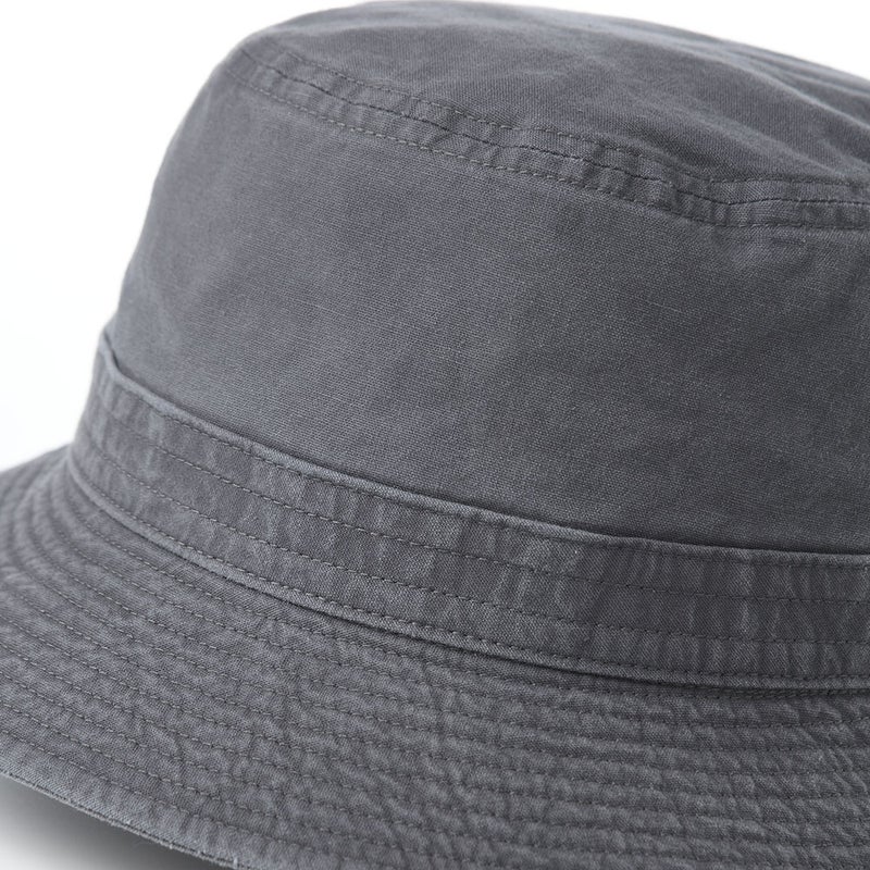 ステットソンの布帛ソフトハット COTTON OVERDYE WASHED HAT（コットンオーバーダイウォッシュドハット）SE076 ブラック