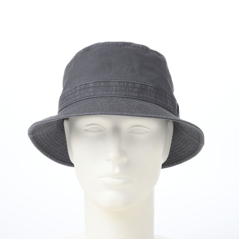 ステットソンの布帛ソフトハット COTTON OVERDYE WASHED HAT（コットンオーバーダイウォッシュドハット）SE076 ブラック
