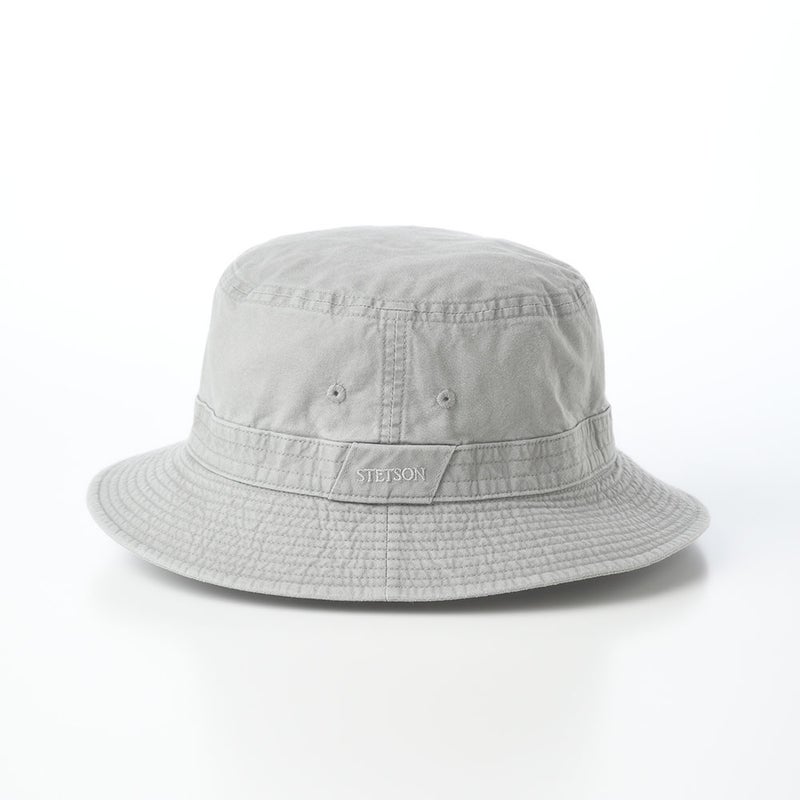 ステットソンの布帛ソフトハット COTTON OVERDYE WASHED HAT（コットンオーバーダイウォッシュドハット）SE076 グレー