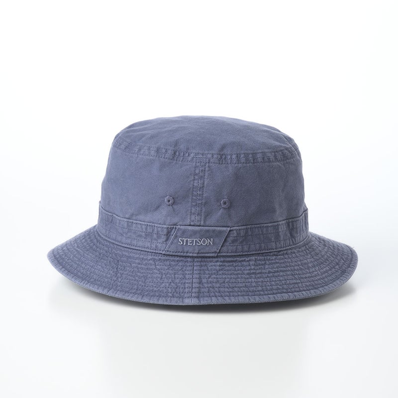 ステットソンの布帛ソフトハット COTTON OVERDYE WASHED HAT（コットンオーバーダイウォッシュドハット）SE076 ネイビー