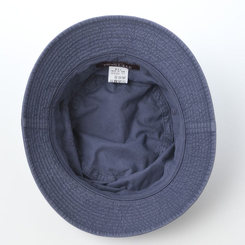 ステットソンの布帛ソフトハット COTTON OVERDYE WASHED HAT（コットンオーバーダイウォッシュドハット）SE076 ネイビー