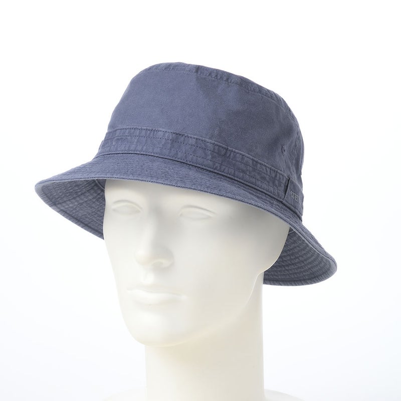 ステットソンの布帛ソフトハット COTTON OVERDYE WASHED HAT（コットンオーバーダイウォッシュドハット）SE076 ネイビー