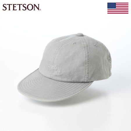 ステットソンのキャップ COTTON OVERDYE WASHED CAP（コットンオーバーダイウォッシュドキャップ）SE077 グレー