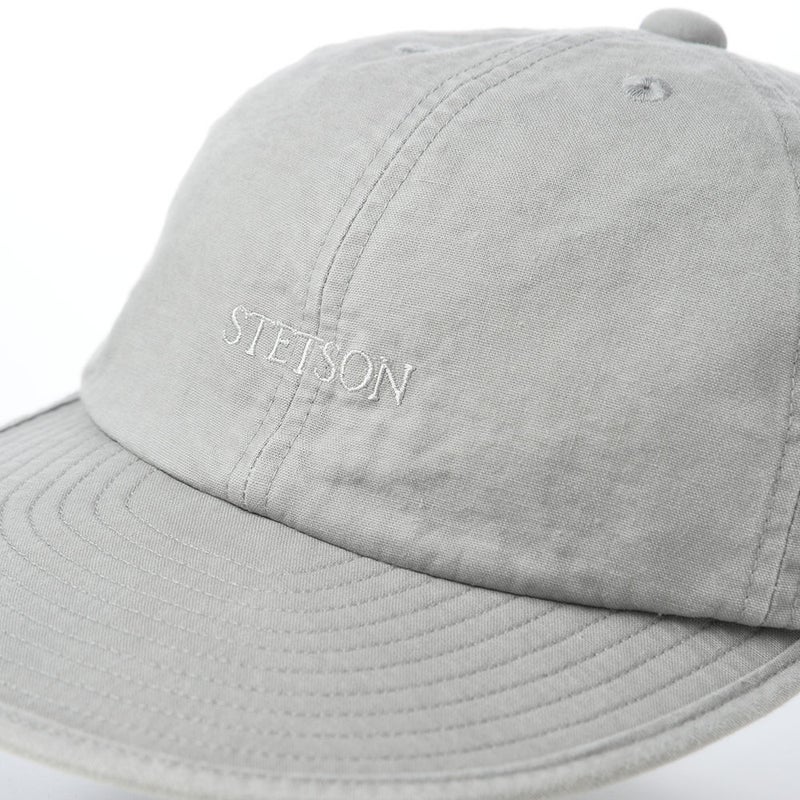 ステットソンのキャップ COTTON OVERDYE WASHED CAP（コットンオーバーダイウォッシュドキャップ）SE077 グレー