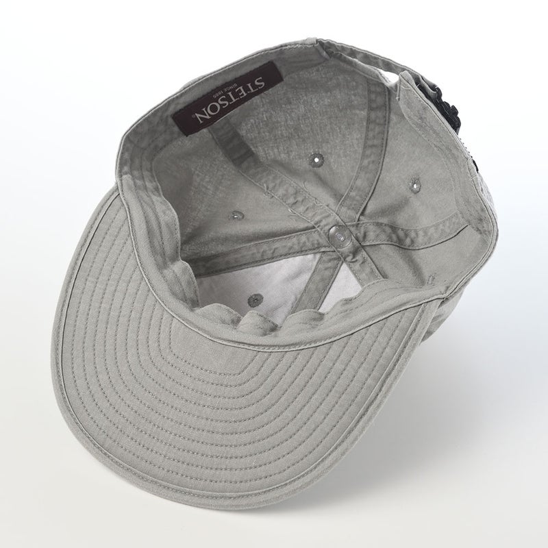 ステットソンのキャップ COTTON OVERDYE WASHED CAP（コットンオーバーダイウォッシュドキャップ）SE077 グレー