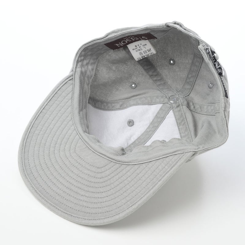 ステットソンのキャップ COTTON OVERDYE WASHED CAP（コットンオーバーダイウォッシュドキャップ）SE077 グレー