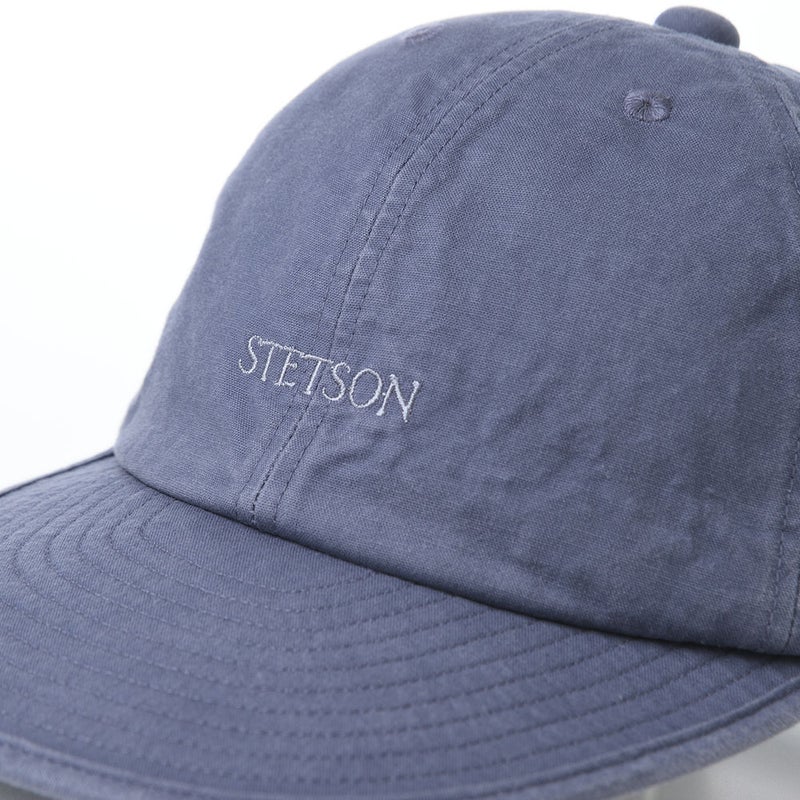ステットソンのキャップ COTTON OVERDYE WASHED CAP（コットンオーバーダイウォッシュドキャップ）SE077 ネイビー