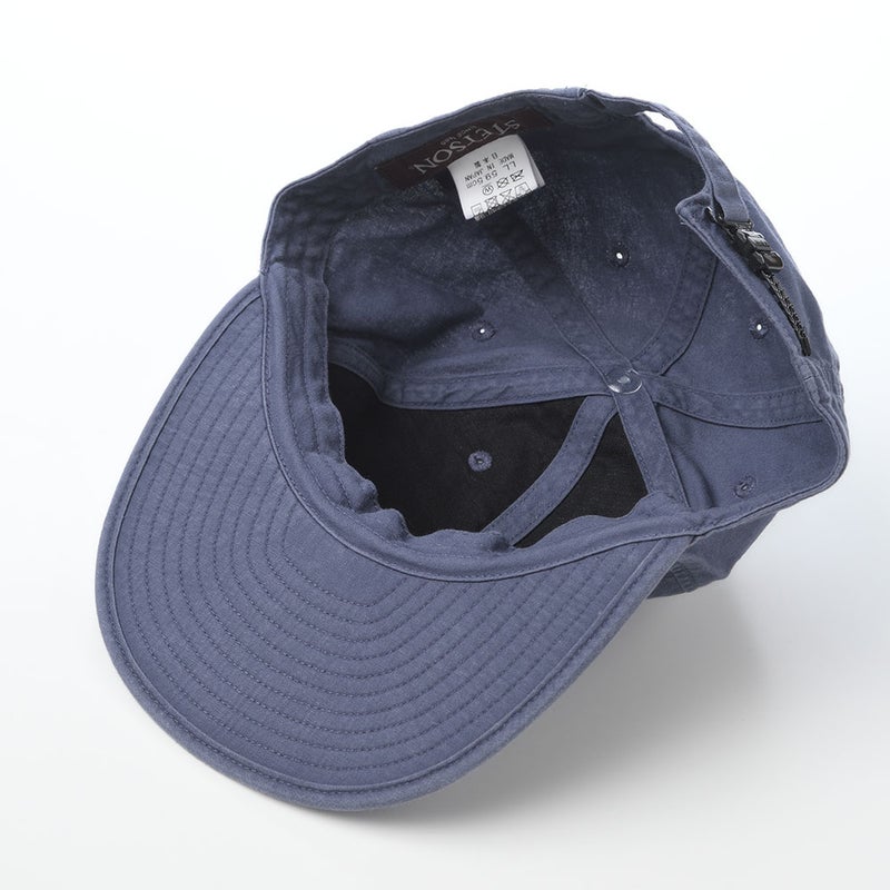 ステットソンのキャップ COTTON OVERDYE WASHED CAP（コットンオーバーダイウォッシュドキャップ）SE077 ネイビー