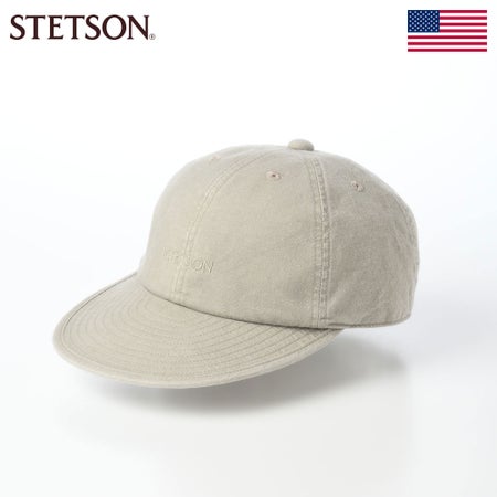 ステットソンのキャップ COTTON OVERDYE WASHED CAP（コットンオーバーダイウォッシュドキャップ）SE077 オリーブ