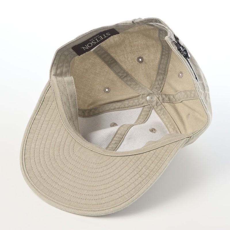 ステットソンのキャップ COTTON OVERDYE WASHED CAP（コットンオーバーダイウォッシュドキャップ）SE077 オリーブ