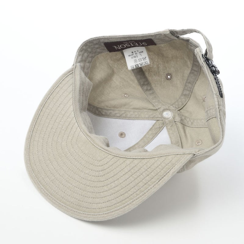 ステットソンのキャップ COTTON OVERDYE WASHED CAP（コットンオーバーダイウォッシュドキャップ）SE077 オリーブ