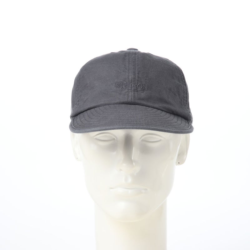 ステットソンのキャップ COTTON OVERDYE WASHED CAP（コットンオーバーダイウォッシュドキャップ）SE077 ブラック
