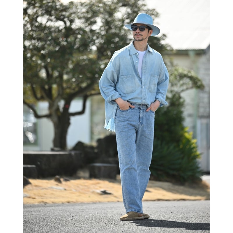 オメロ オルテガのパナマハット Jungla Azul Antique（ジャングル アズールアンティーク）のモデル写真