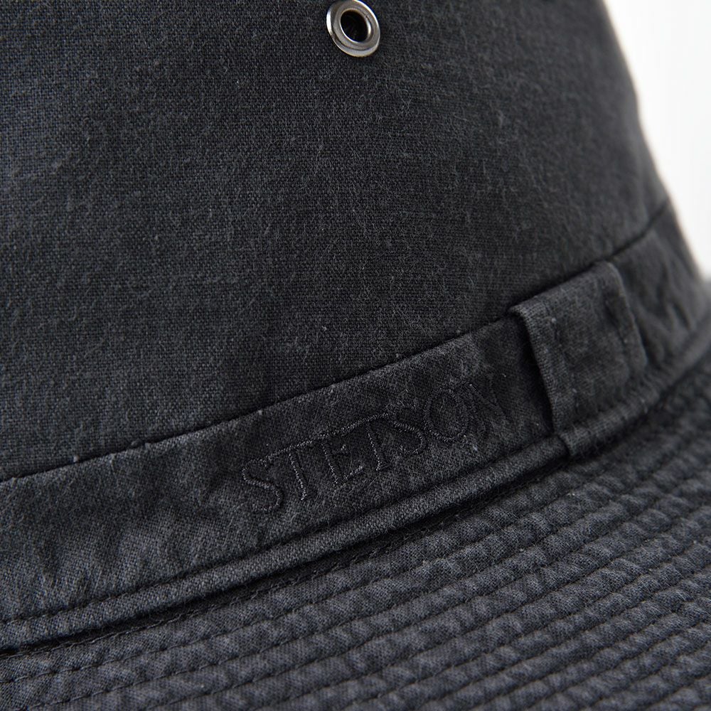 ステットソン 布帛ソフトハット COTTON OVERDYE WASHED LONG HAT