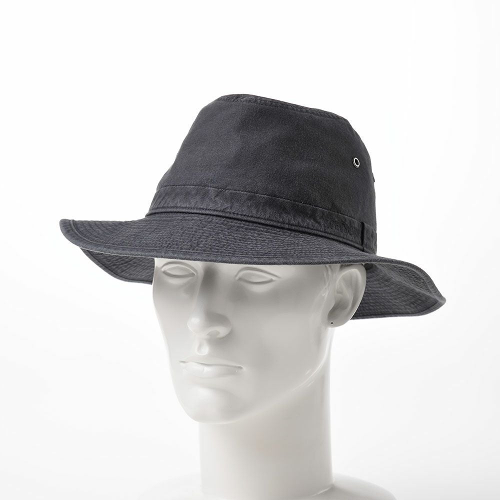 ステットソン 布帛ソフトハット COTTON OVERDYE WASHED LONG HAT