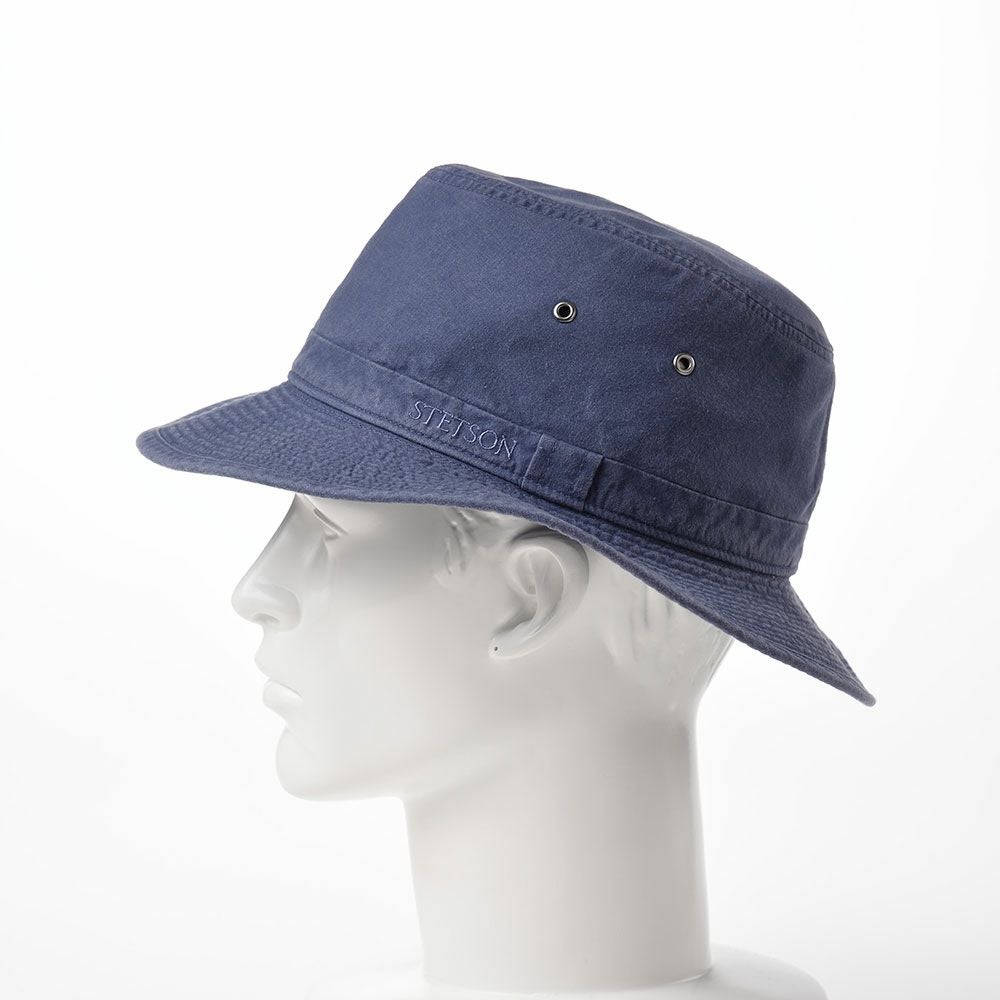 ステットソン 布帛ソフトハット COTTON OVERDYE WASHED LONG HAT