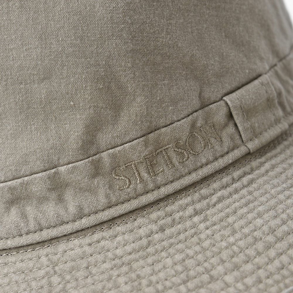 ステットソン 布帛ソフトハット COTTON OVERDYE WASHED LONG HAT
