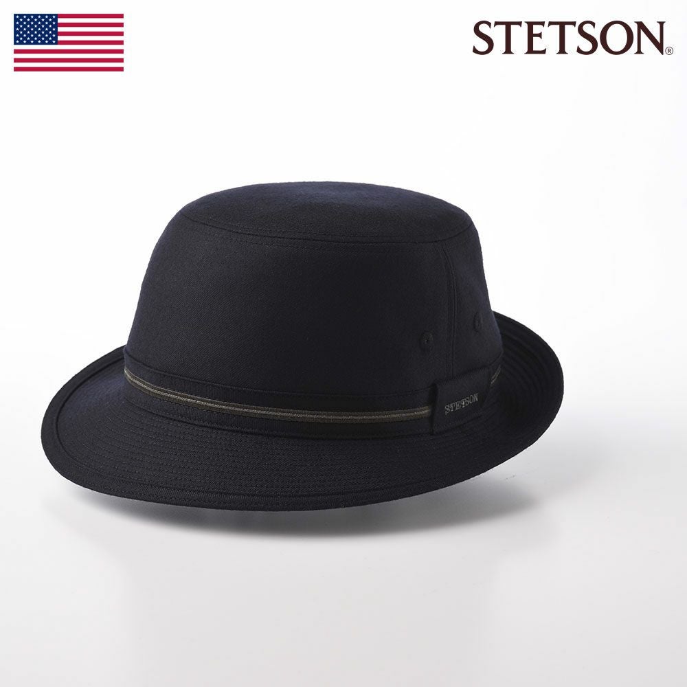 STETSON ウールハット 黒 ステットソン フェルトハット CRUSHABLE WOOL HAT（クラッシャブル