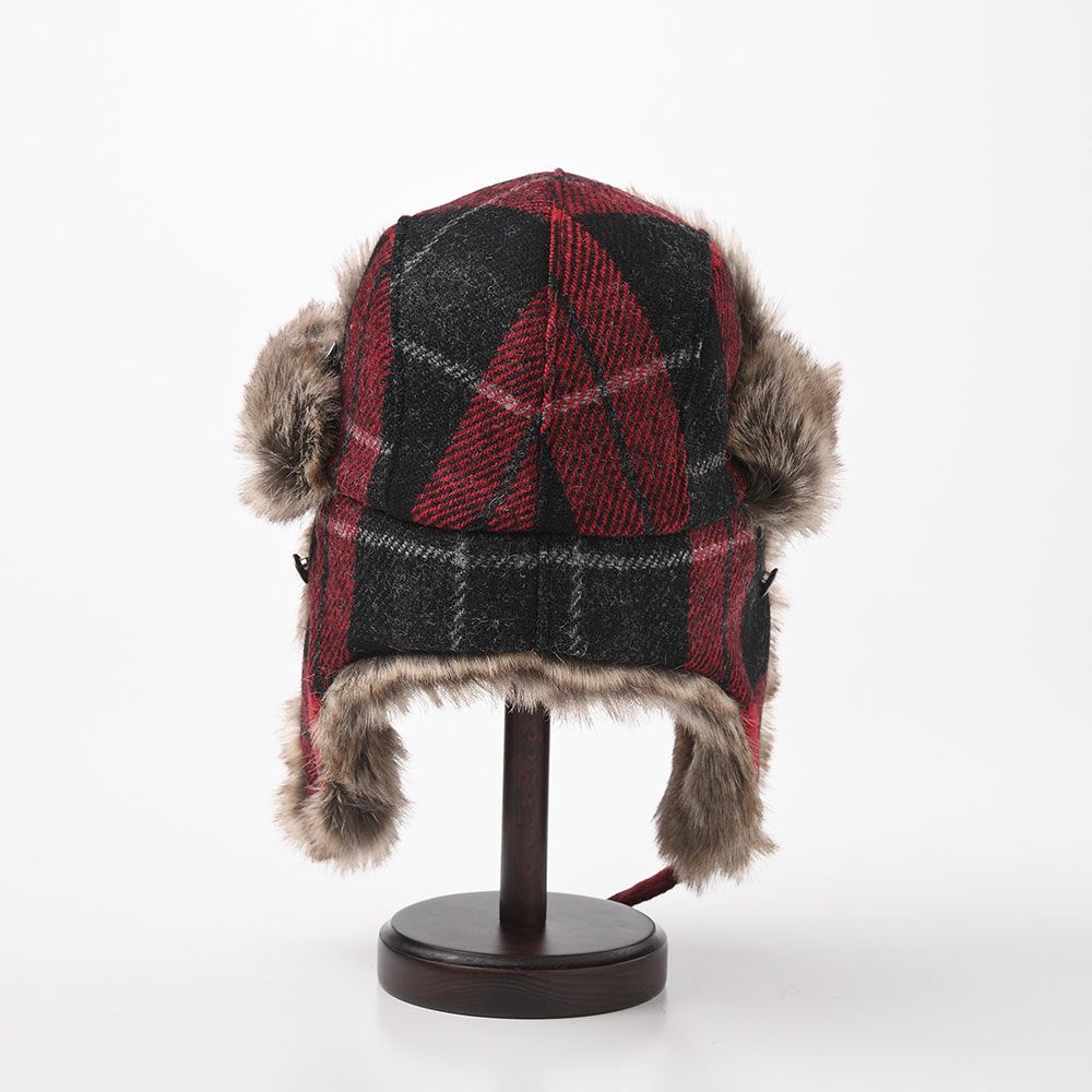 ステルコフスキー 飛行帽 LUMBERJACK Harris Tweed（ランバージャック