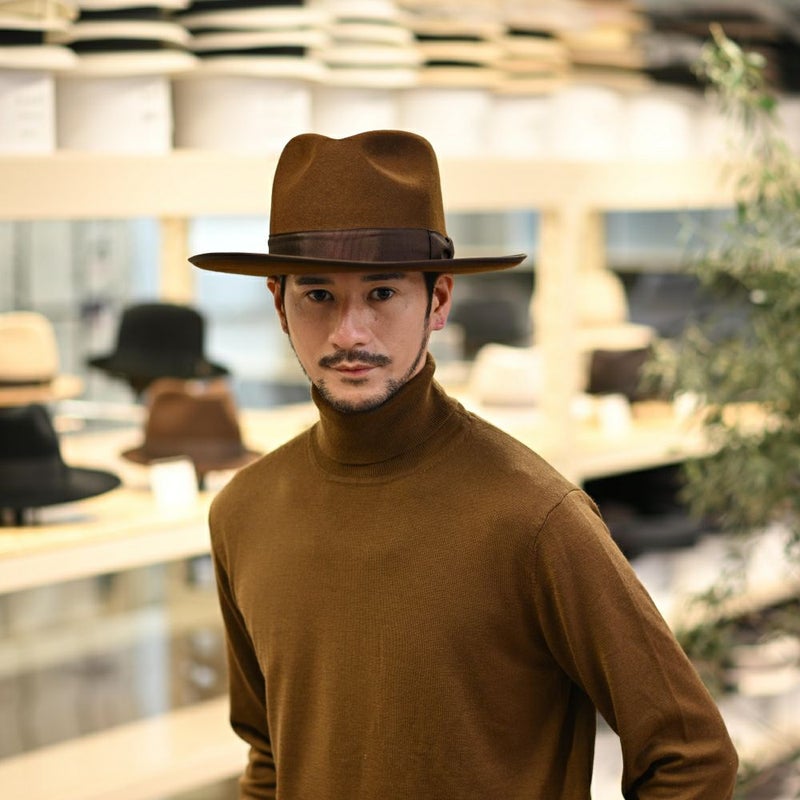 ステットソンのフェルトハット CLN（クローン）SE629 ブラウン