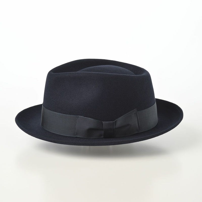 ノックスのフェルトハット Rabbit Fur Trilby Hat（ラビットファー トリルビーハット）KPK ネイビー